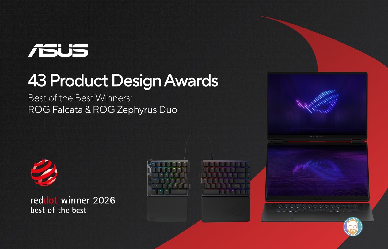 ASUS ROG Gana 43 Premios de Diseño, Destacando ROG Falcata y ROG Zephyrus Duo