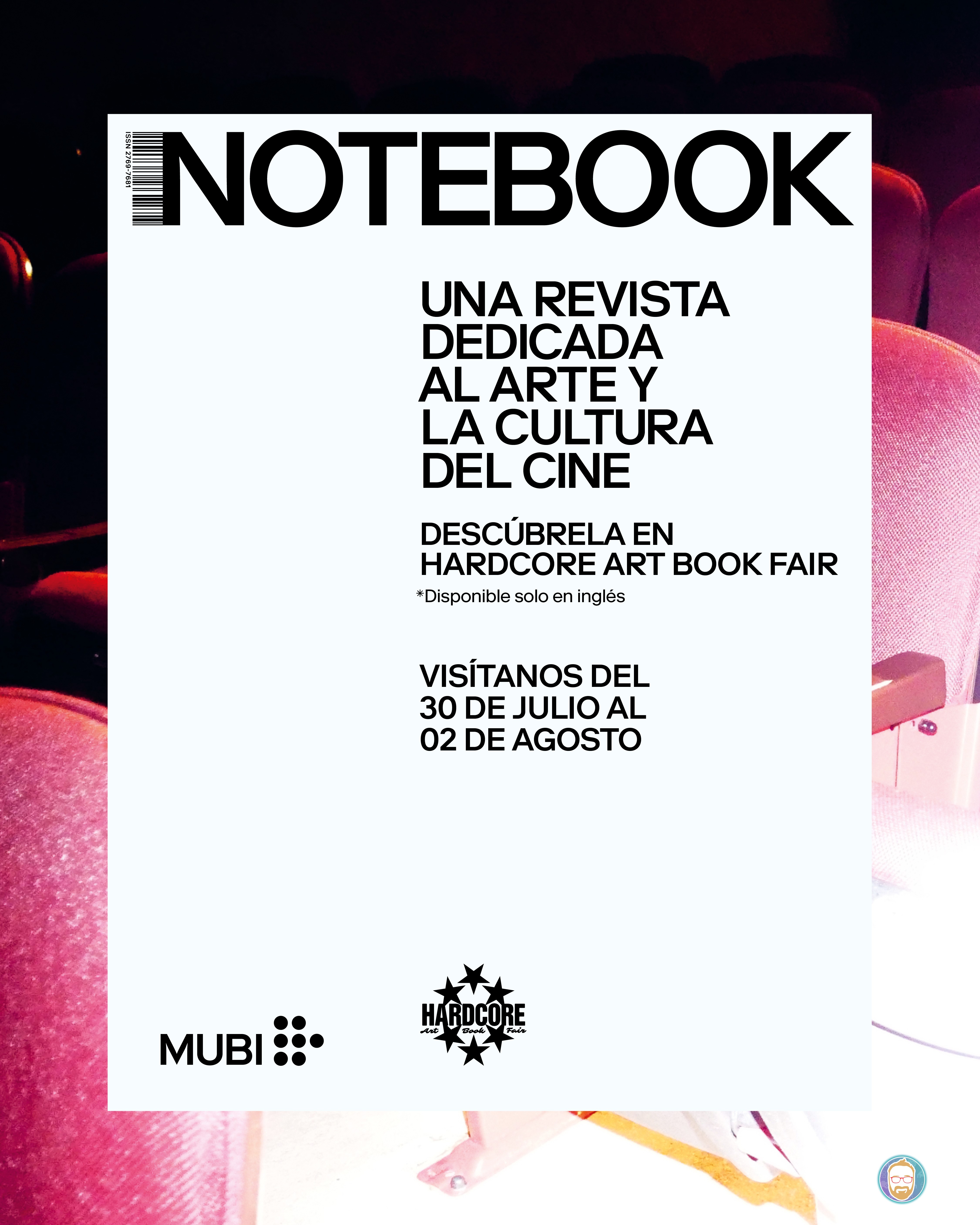MUBI llega a la Hardcore Art Book Fair 2026: Cine, arte y más