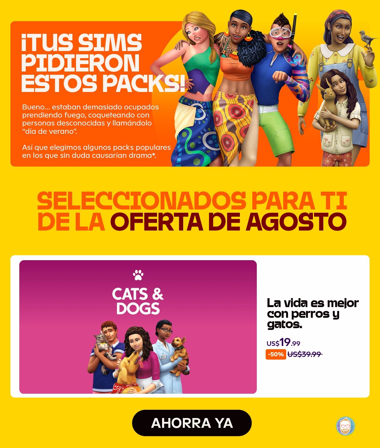 ¡Gran oferta de verano en Los Sims 4 con packs seleccionados!