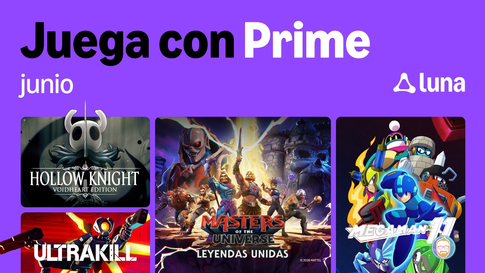 Amazon Luna en Junio: ¡Hollow Knight y Masters of the Universe llegan al streaming!