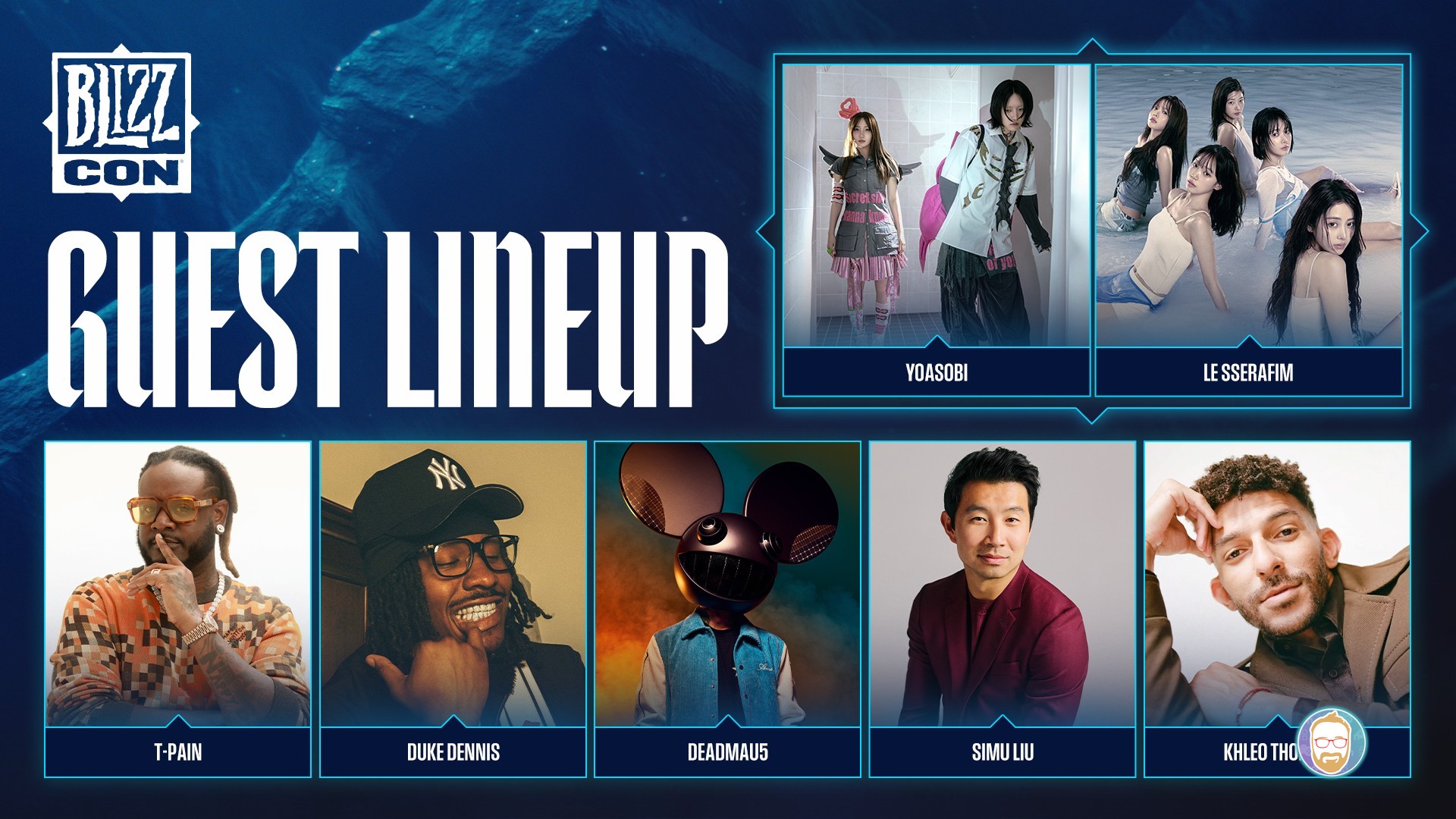 BlizzCon 2026: ¡T-Pain, Simu Liu y YOASOBI encabezan el lineup de invitados!