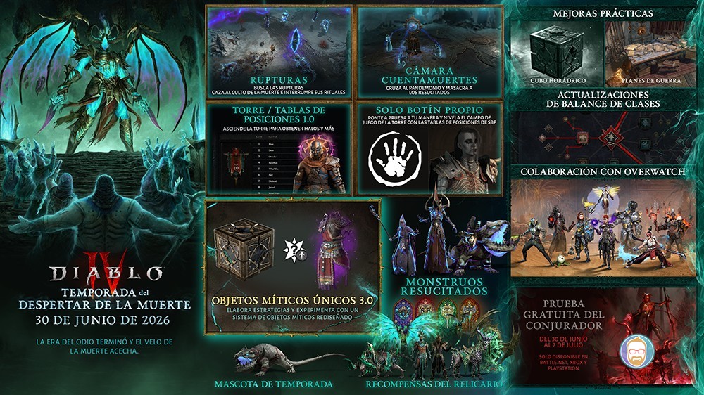 ¡Diablo IV Temporada del Despertar de la Muerte ya está aquí!
