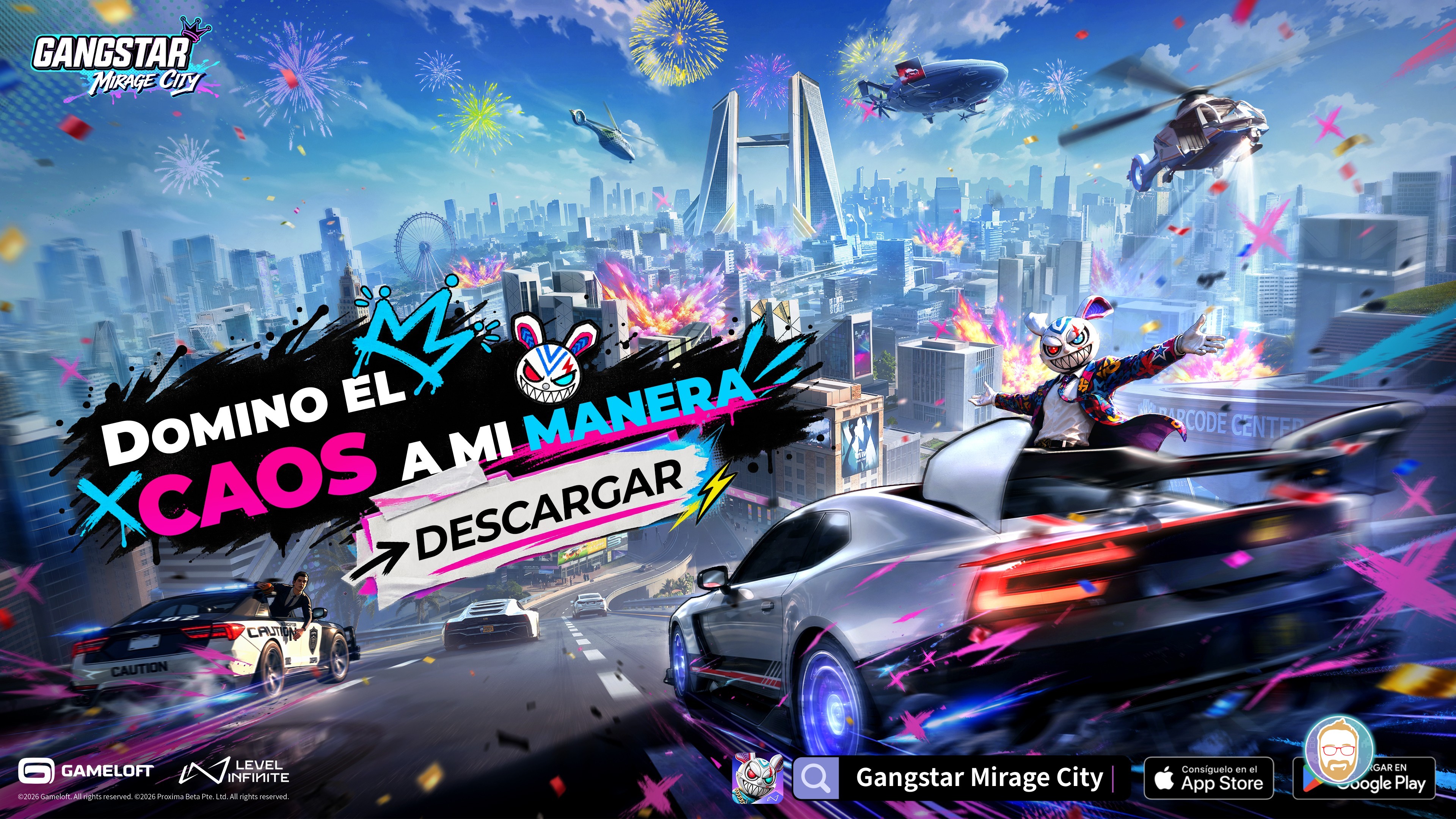 Gangstar Mirage City aterriza en Latinoamérica: ¡Construye tu imperio en un futuro distópico!