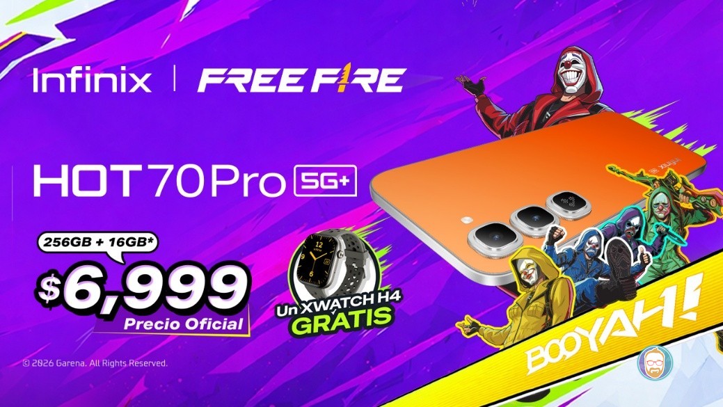 Infinix HOT 70 Pro 5G Free Fire Edition llega a México: ¡celular gamer con estilo!