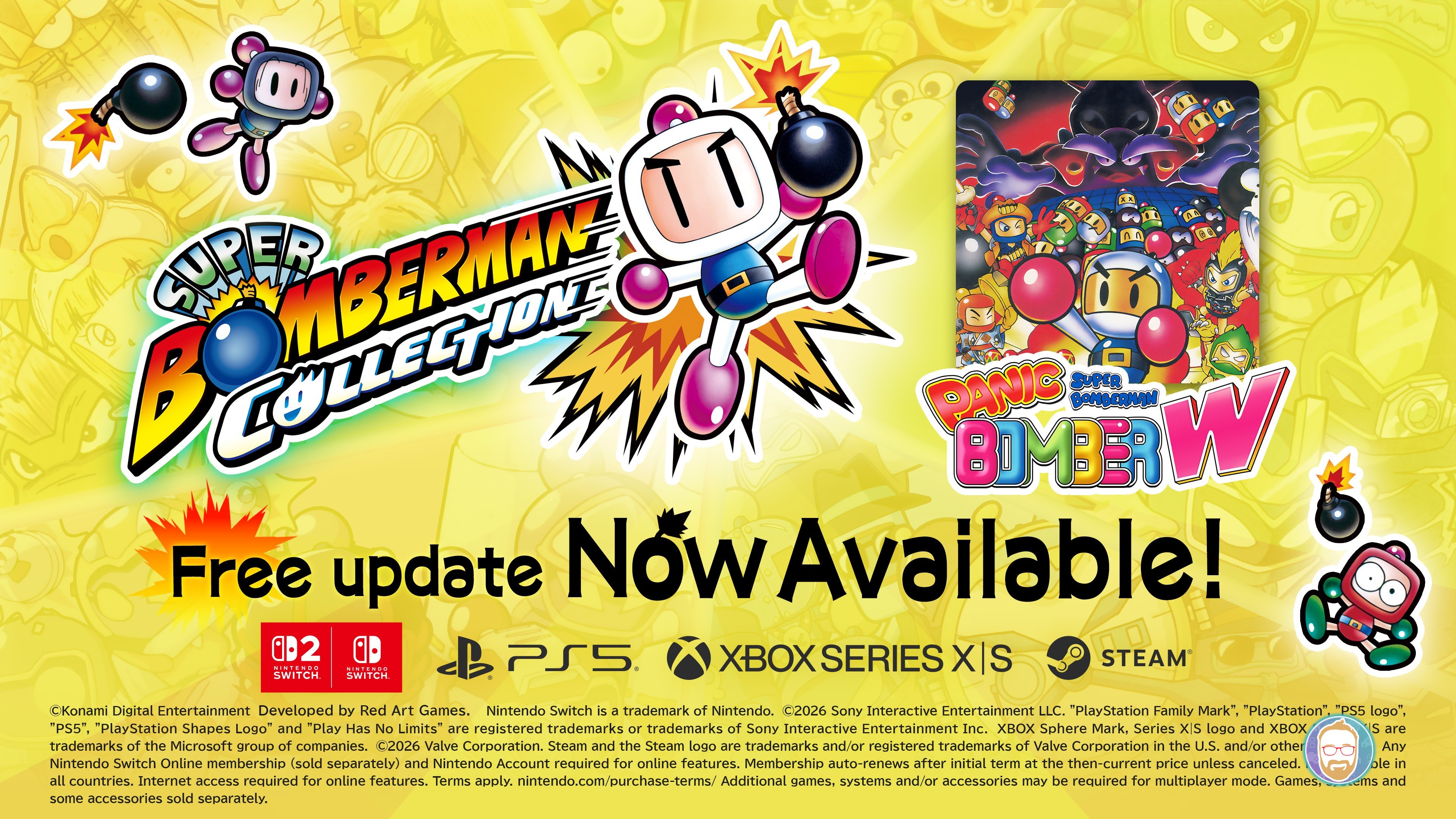 Panic Bomber W explota en Super Bomberman Collection con actualización gratuita