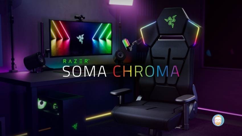 Razer Soma Chroma: La silla gamer que ilumina tu setup y cuida tu espalda