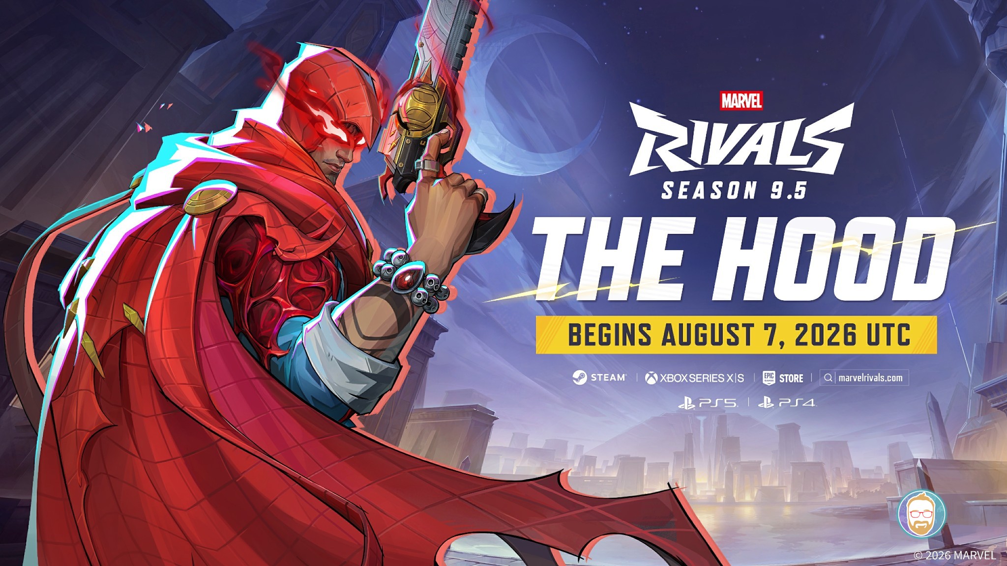 The Hood llega a Marvel Rivals en la Temporada 9.5 "El Misterio de Tebas"